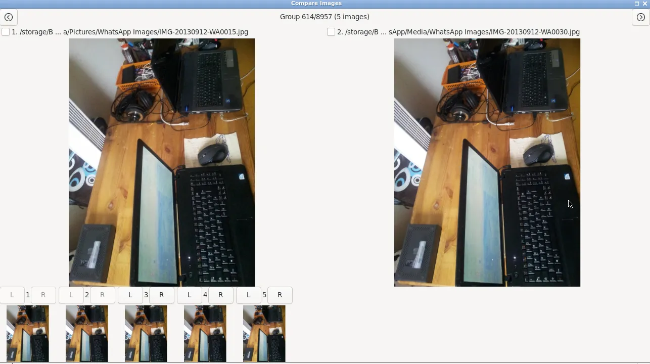 The Compare view